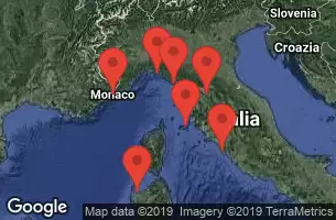 CIVITAVECCHIA, ITALY, PORTO TORRES(SARDINIA) -ITALY, ELBA (PORTOFERRAIO) - ITALY, FLORENCE/PISA(LIVORNO),ITALY, PORTOVENERE - ITALY, SANTA MARGARITA - ITALY, MONTE CARLO, MONACO
