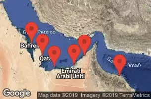 DUBAI, UNITED ARAB EMERATES, AT SEA, MUSCAT, OMAN, AL MANAMAH -  BAHRAIN, DOHA -  QATAR, SIR BANI YAS - U.ARAB EMIRATES, ABU DHABI - UNITED ARAB EMIR