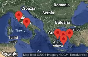 Civitavecchia, Italy, NAPLES/CAPRI, ITALY, AT SEA, MYKONOS, GREECE, EPHESUS (KUSADASI), TURKEY, SANTORINI, GREECE, ATHENS (PIRAEUS), GREECE