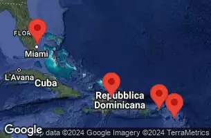 CELEBRITY APEX - útvonalterv 7 éjszaka indulás FORT LAUDERDALE, FLORIDA kelt 22/02/2025 - FORT LAUDERDALE, FLORIDA, AT SEA, BASSETERRE, ST. KITTS, TORTOLA, B.V.I., PUERTO PLATA, DOMINICAN REP
