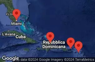 CELEBRITY BEYOND - útvonalterv 7 éjszaka indulás MIAMI, FLORIDA kelt 28/12/2025 - MIAMI, FLORIDA, AT SEA, BASSETERRE, ST. KITTS, CHARLOTTE AMALIE, ST. THOMAS, PUERTO PLATA, DOMINICAN REP