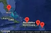 MIAMI, FLORIDA, AT SEA, BASSETERRE, ST. KITTS, CHARLOTTE AMALIE, ST. THOMAS, PUERTO PLATA, DOMINICAN REP