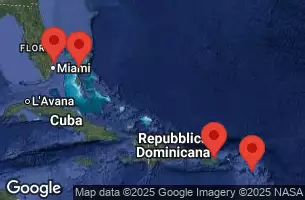CELEBRITY BEYOND - útvonalterv 7 éjszaka indulás FORT LAUDERDALE, FLORIDA kelt 20/12/2026 - FORT LAUDERDALE, FLORIDA, AT SEA, Basseterre, Saint Kitts and Nevis, SAN JUAN, PUERTO RICO, Perfect Day at CocoCay, Bahamas