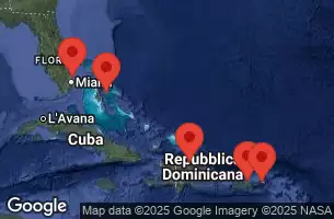 CELEBRITY BEYOND - útvonalterv 7 éjszaka indulás FORT LAUDERDALE, FLORIDA kelt 13/12/2026 - FORT LAUDERDALE, FLORIDA, AT SEA, PUERTO PLATA, DOMINICAN REPUBLIC, Charlotte Amalie, Saint Thomas, SAN JUAN, PUERTO RICO, NASSAU, BAHAMAS