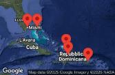MIAMI, FLORIDA, AT SEA, PUERTO PLATA, DOMINICAN REPUBLIC, SAN JUAN, PUERTO RICO, Grand Turk, Turks and Caicos Islands, Perfect Day at CocoCay, Bahamas