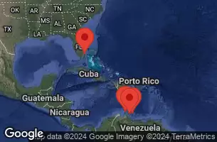 CELEBRITY BEYOND - útvonalterv 8 éjszaka indulás FORT LAUDERDALE, FLORIDA kelt 21/09/2024 - FORT LAUDERDALE, FLORIDA, AT SEA, ORANJESTAD, ARUBA, KRALENDIJK, BONAIRE, WILLEMSTAD, CURACAO