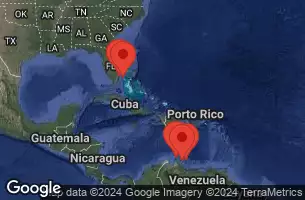 CELEBRITY ECLIPSE - útvonalterv 9 éjszaka indulás FORT LAUDERDALE, FLORIDA kelt 07/11/2024 - FORT LAUDERDALE, FLORIDA, BIMINI, BAHAMAS, AT SEA, ORANJESTAD, ARUBA, KRALENDIJK, BONAIRE, WILLEMSTAD, CURACAO