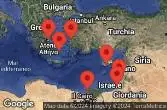 ATHENS (PIRAEUS), GREECE, EPHESUS (KUSADASI), TURKEY, AT SEA, ALEXANDRIA, EGYPT, LIMASSOL, CYPRUS, ASHDOD, ISRAEL, HAIFA, ISRAEL, SANTORINI, GREECE