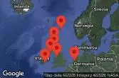 Amsterdam, Netherlands, AT SEA, Cork, Cobh, Ireland, BELFAST, NORTHERN IRELAND, LIVERPOOL, ENGLAND, Greenock, Glasgow, Scotland, LERWICK, SHETLAND, SCOTLAND, Inverness, Scotland