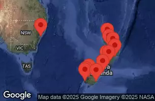 CELEBRITY EDGE - útvonalterv 11 éjszaka indulás AUCKLAND, NEW ZEALAND kelt 18/03/2026 - AUCKLAND, NEW ZEALAND, BAY OF ISLANDS, NEW ZEALAND, Tauranga, New Zealand, NAPIER, NEW ZEALAND, PICTON, NEW ZEALAND, WELLINGTON, NEW ZEALAND, CHRISTCHURCH, NEW ZEALAND, Dunedin, New Zealand, DUSKY SOUND, DOUBTFUL SOUND, Milford Sound, New Zealand, AT SEA, SYDNEY, AUSTRALIA