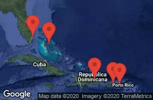 FORT LAUDERDALE, FLORIDA, AT SEA, SAN JUAN, PUERTO RICO, CHARLOTTE AMALIE, ST. THOMAS, SAMANA, DOMINICAN REPUBLIC, NASSAU, BAHAMAS