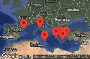 CELEBRITY EQUINOX - útvonalterv 10 éjszaka indulás BARCELONA, SPAIN kelt 23/05/2026 - BARCELONA, SPAIN, AT SEA, VALLETTA, MALTA, Athens, Piraeus, Greece, SANTORINI, GREECE, Ephesus, Kusadasi, Turkey, MYKONOS, GREECE, KATAKOLON, GREECE, Civitavecchia, Italy