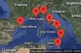 BARCELONA, SPAIN, AT SEA, VALLETTA, MALTA, Sicily, Messina, Italy, Naples, Capri, Italy, Civitavecchia, Italy, Florence, Pisa, La Spezia, Italy, Nice, Villefranche, France
