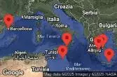 BARCELONA, SPAIN, AT SEA, VALLETTA, MALTA, Sicily, Messina, Italy, HERACLION, CRETE, GREECE, NAUPLION, GREECE, Athens, Piraeus, Greece
