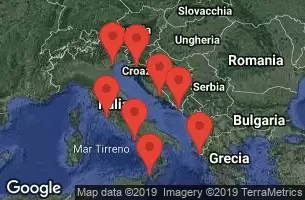 VENICE, ITALY, Rijeka, Croatia, SPLIT CROATIA, DUBROVNIK, CROATIA, CORFU, GREECE, AT SEA, SICILY (MESSINA), ITALY, NAPLES/CAPRI, ITALY, CIVITAVECCHIA, ITALY