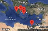 Athens, Piraeus, Greece, AT SEA, KATAKOLON, GREECE, ALEXANDRIA, EGYPT, MYKONOS, GREECE, SANTORINI, GREECE