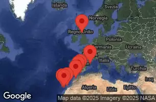 CELEBRITY INFINITY - útvonalterv 12 éjszaka indulás BARCELONA, SPAIN kelt 21/12/2025 - BARCELONA, SPAIN, AT SEA, GIBRALTAR, UNITED KINGDOM, LANZAROTE, CANARY ISLANDS, GRAN CANARIA, CANARY ISLANDS, TENERIFE, CANARY ISLANDS, CASABLANCA, MOROCCO, TANGIER, MOROCCO, Malaga, Spain