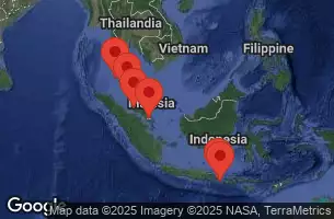 CELEBRITY MILLENIUM - útvonalterv 11 éjszaka indulás SINGAPORE kelt 20/02/2026 - SINGAPORE, AT SEA, BENOA (BALI), INDONESIA, CELUKAN BAWANG, INDONESIA, PORT KELANG, MALAYSIA, PENANG, MALAYSIA, PHUKET, THAILAND