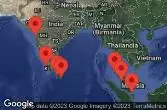 SINGAPORE, AT SEA, PENANG, MALAYSIA, PHUKET, THAILAND, Hambantota, Sri Lanka, COLOMBO, SRI LANKA, COCHIN, INDIA, MUMBAI (BOMBAY), INDIA
