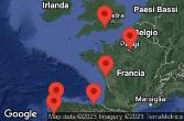 SOUTHAMPTON, ENGLAND, AT SEA, LA ROCHELLE, FRANCE, BILBAO, SPAIN, LA CORUNA, SPAIN, VIGO, SPAIN, PARIS (LE HAVRE), FRANCE