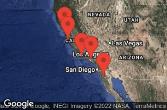 LOS ANGELES, CALIFORNIA, SAN FRANCISCO, CALIFORNIA, MONTEREY, CALIFORNIA, SANTA BARBARA, CALIFORNIA, ENSENADA, MEXICO, AT SEA