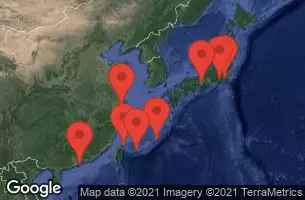 HONG KONG, CHINA, AT SEA, TAIPEI(KEELUNG),TAIWAN,CHINA, ISHIGAKI - JAPAN, SHANGAI (BAOSHAN), CHINA, OKINAWA, JAPAN, KYOTO (OSAKA), JAPAN, MT FUJI (SHIMIZU) -  JAPAN, TOKYO (YOKOHAMA), JAPAN