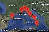 BARCELONA, SPAIN, AT SEA, Naples, Capri, Italy, Sicily, Messina, Italy, Civitavecchia, Italy, Florence, Pisa, La Spezia, Italy, PORTOFINO, ITALY, Nice, Villefranche, France