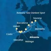 Spain, Portugal, Gibraltar, France, Italy