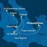 Greece, Malta, Italy