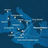 Greece, Malta, Italy, Tunisia, Corsica (France)