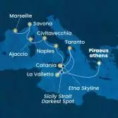 Greece, Malta, Italy, Corsica (France), France