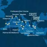 Greece, Malta, Balearic Islands, Spain, France, Italy