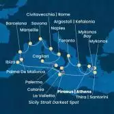 Greece, Malta, Balearic Islands, Spain, France, Italy