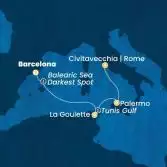 Spain, Tunisia, Italy