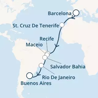 Spain, Canary Islands, Brazil, Argentina