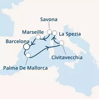 Spain, Balearic Islands, Italy, France