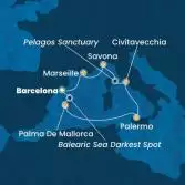 Spain, Balearic Islands, Italy, France