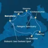 Spain, Tunisia, Italy, France