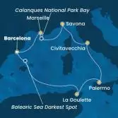 Spain, Tunisia, Italy, France