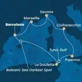 Spain, Tunisia, Italy, France