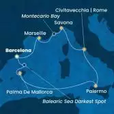 Spain, Tunisia, Italy, France