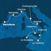 Spain, France, Italy, Tunisia, Malta