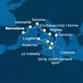 Spain, France, Italy, Malta