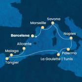 Spain, France, Italy, Tunisia, Morocco