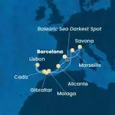 Spain, Portugal, Gibraltar, France, Italy