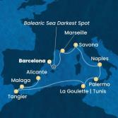 Spain, France, Italy, Tunisia, Morocco