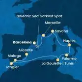 Spain, France, Italy, Tunisia, Morocco