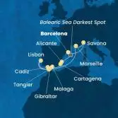 Spain, Morocco, Gibraltar, Portugal, France, Italy