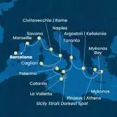 Spain, France, Italy, Malta, Greece