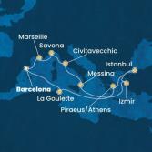 Spain, France, Italy, Turkey, Greece, Tunisia